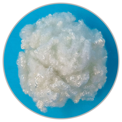 Anti-deformation 32mm virgin hcs 7d siliconized polyester fiber for stuffing